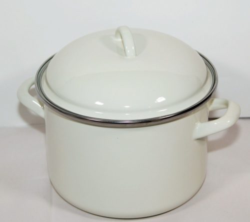 Emaille Topf Weiss 20 cm 4 L
