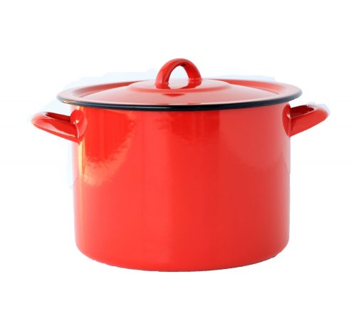 Emaille Topf  22 cm 5,5 L Rot